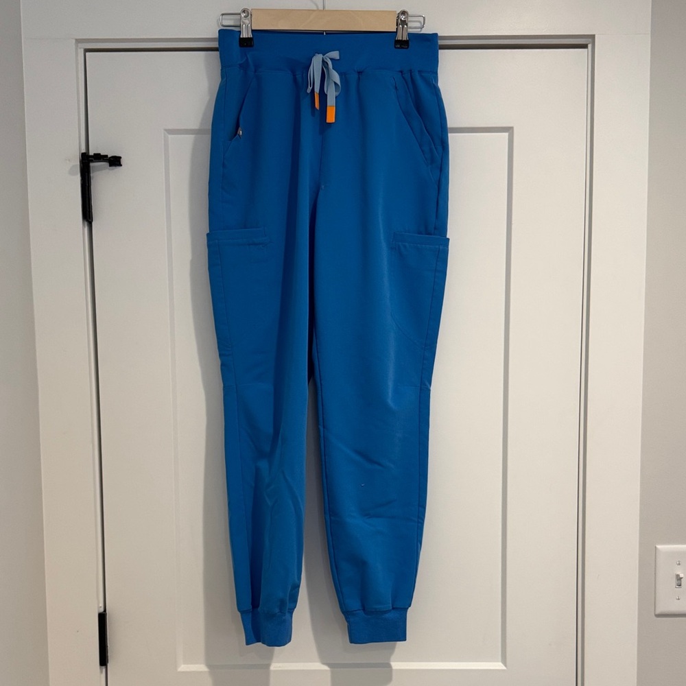 FIGS CAPRI BLUE HIGHWAISTED JOGGERS